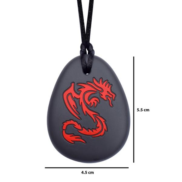 Munchables Sensory Chew Necklaces - Dragon Pendant
