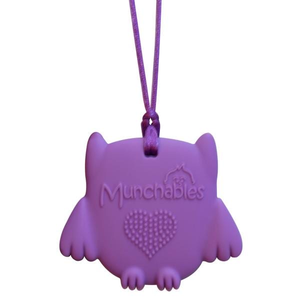 Munchables Sensory Chew Pendant - Baby Owl